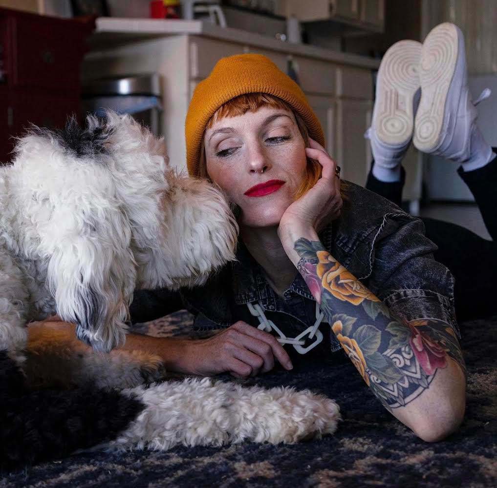 Alexis Devine and Bunny Her Talking Dog