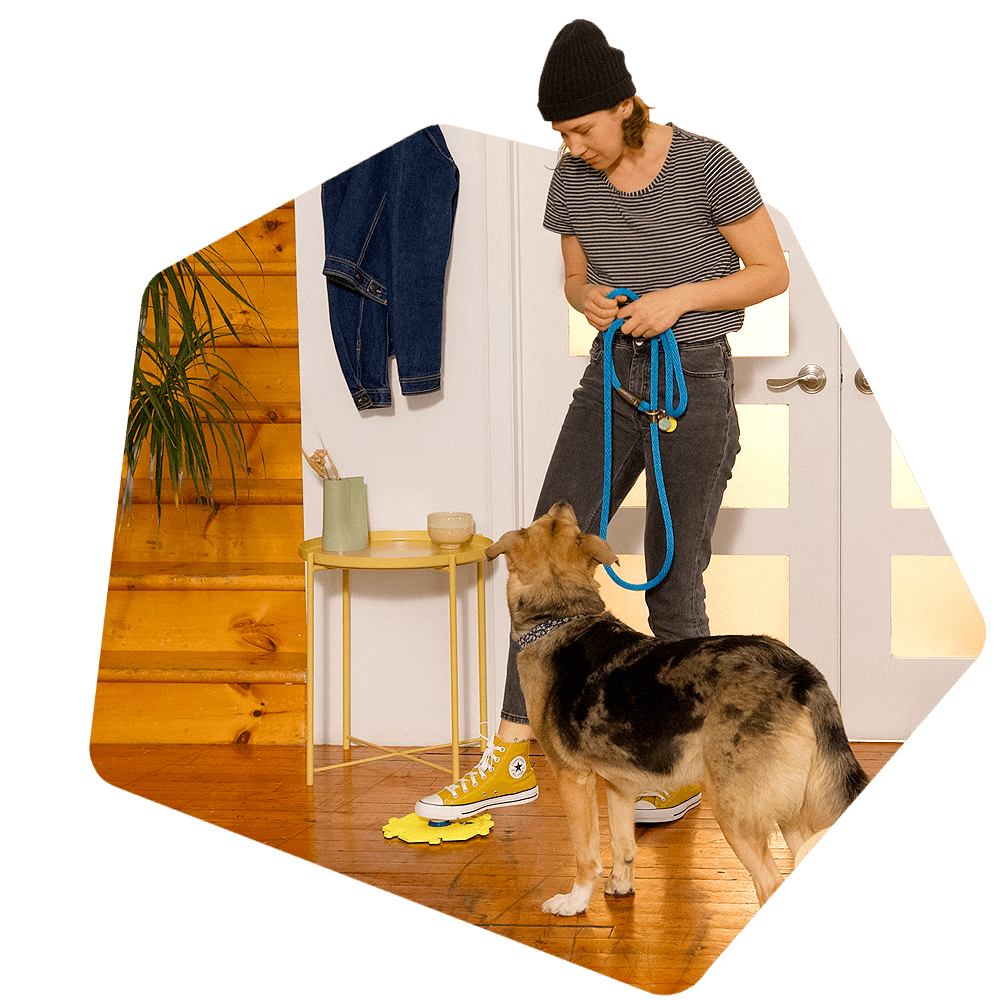 Modeling to your dog or cat how to use the FluentPet Button