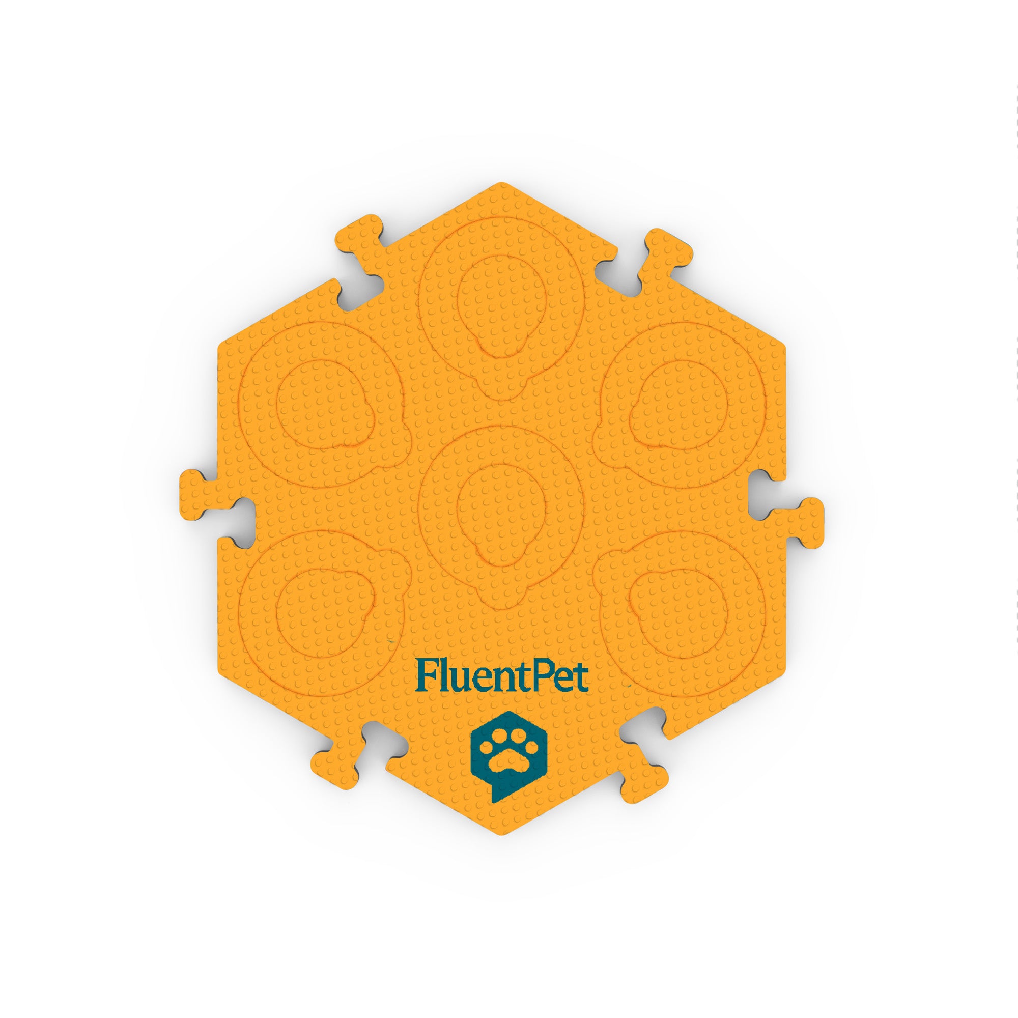 An orange FluentPet FlexTile