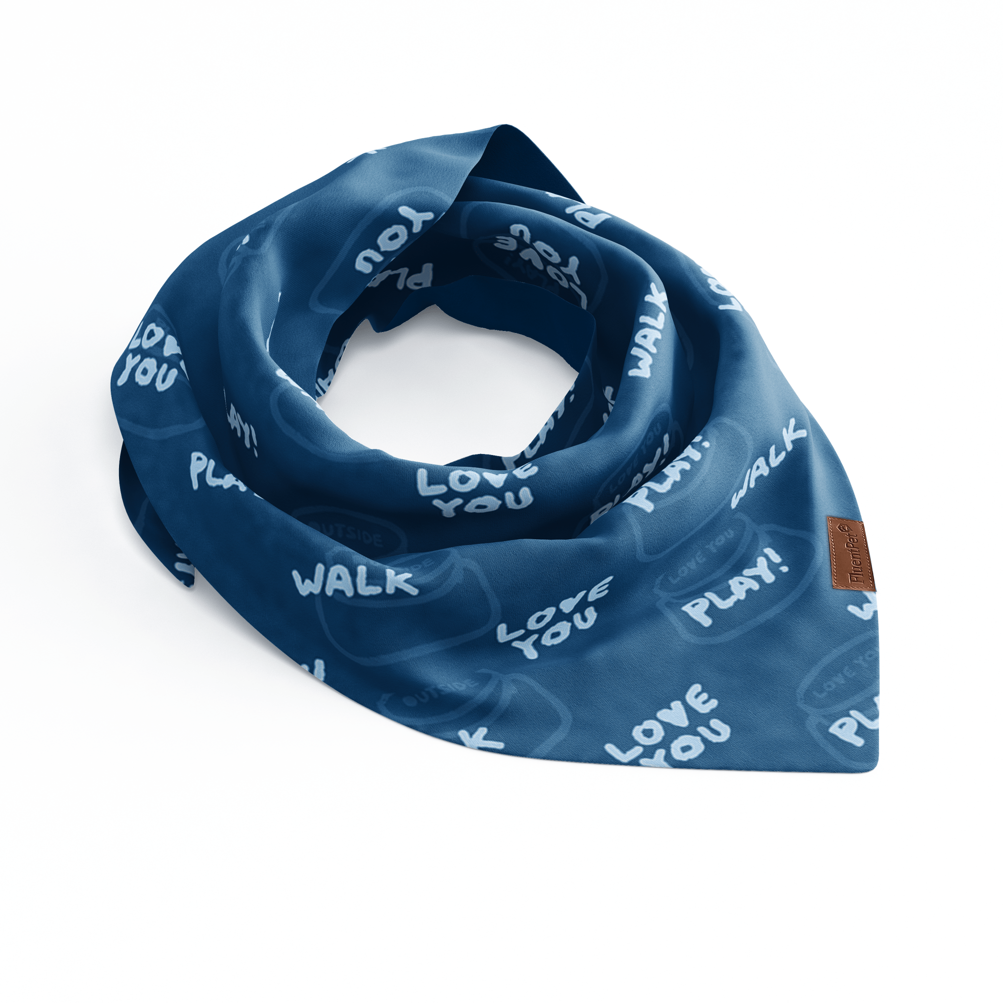 Bandana with "Buttons" design.