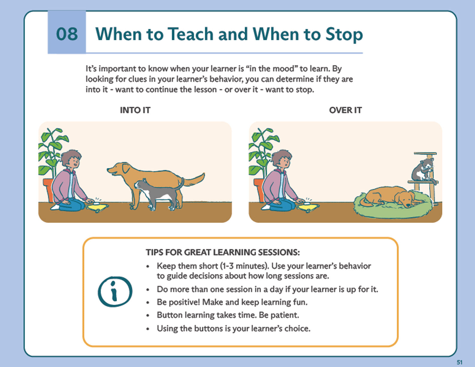 A page from the Junior Teacher Workbook.