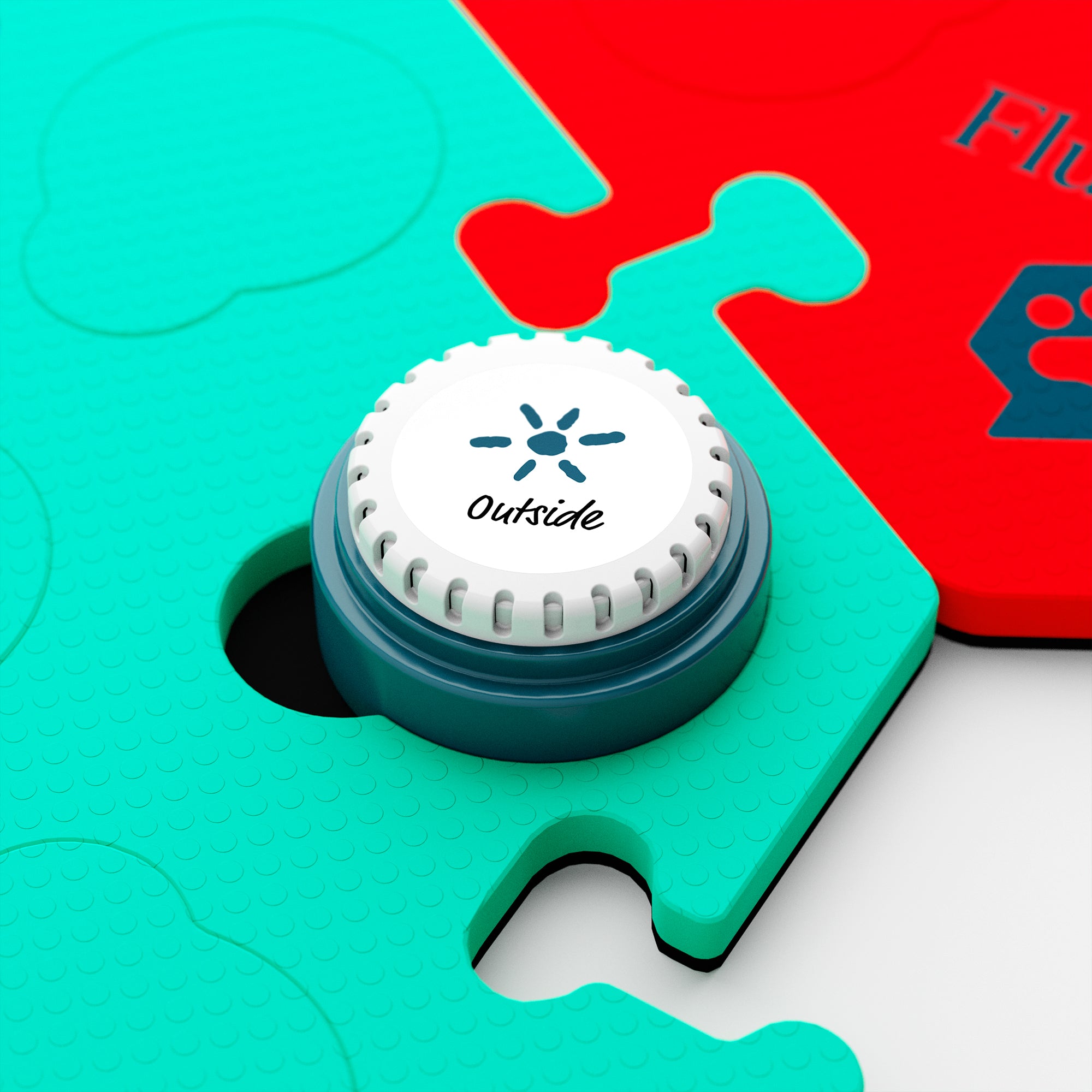 FluentPet Speak Up Dog Talking Button with HexTiles