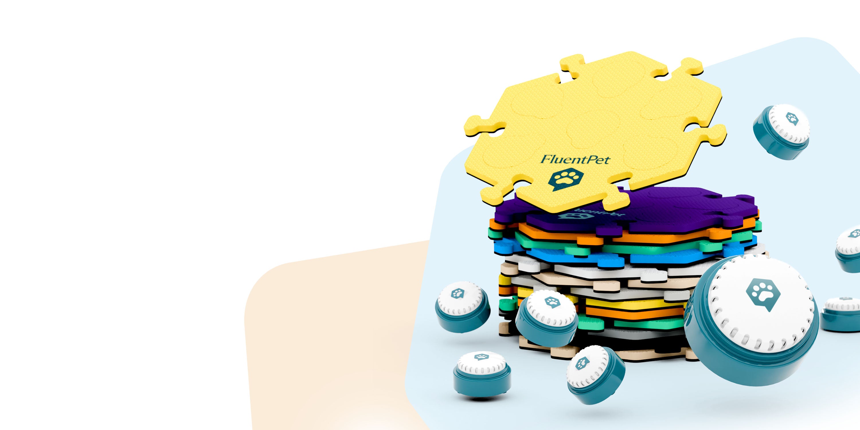 Talking Dog & Cat Buttons & HexTiles System by FluentPet