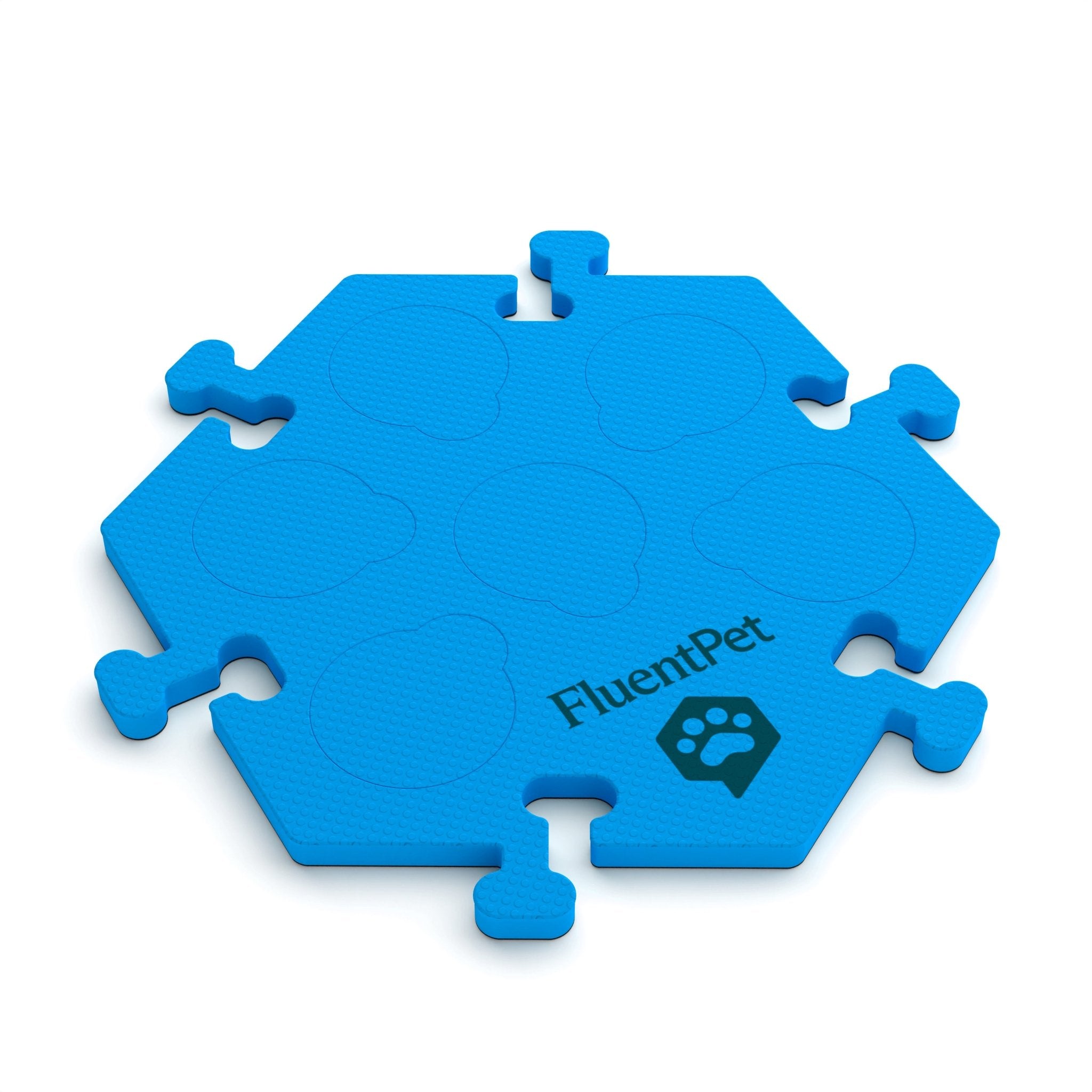 FluentPet Solid Blue HexTile