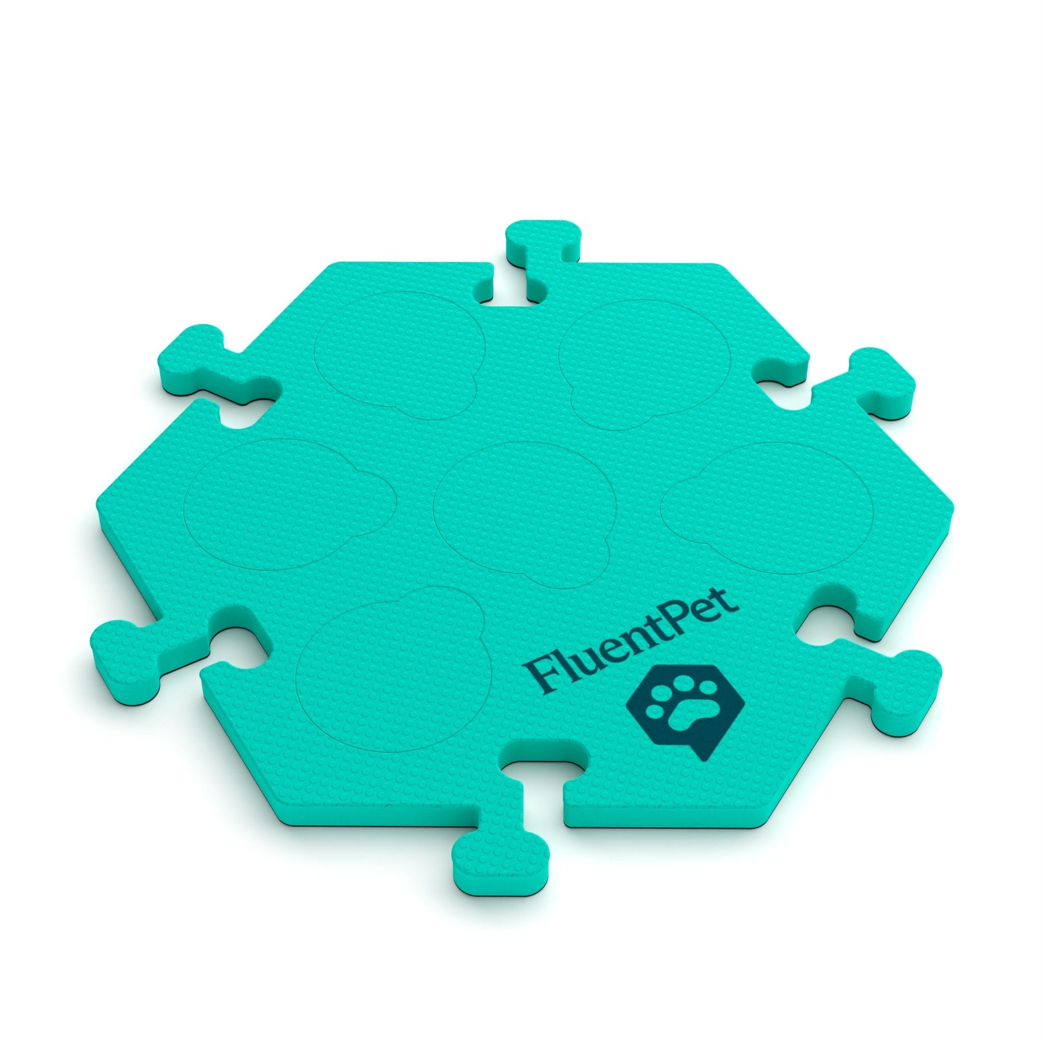 FluentPet Solid Green HexTile - Objects