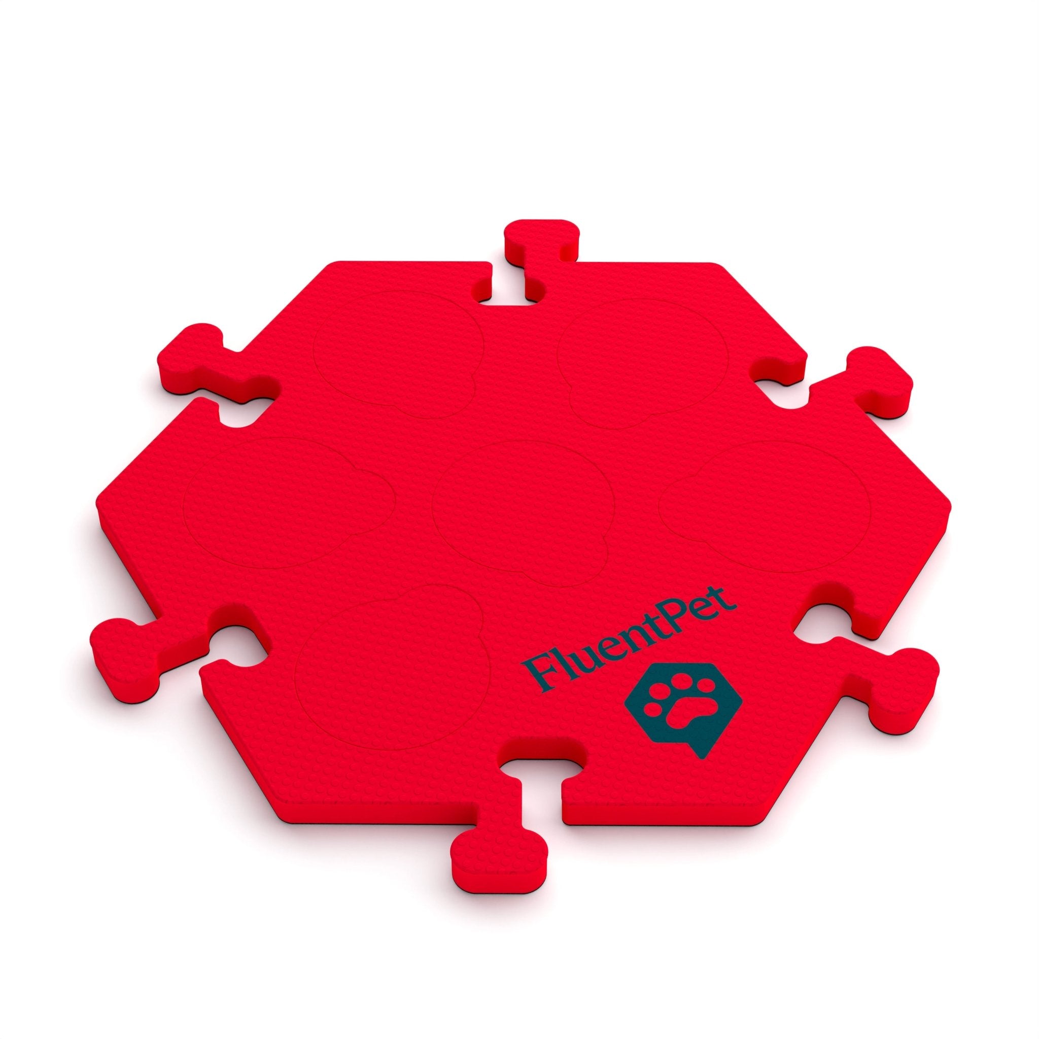 FluentPet Solid Red HexTile