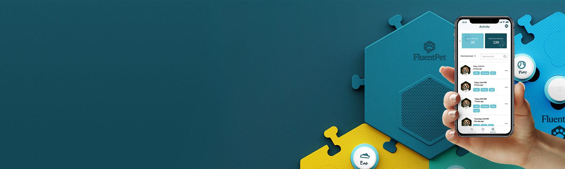 FluentPet Connect ensures you never miss a message or milestone.