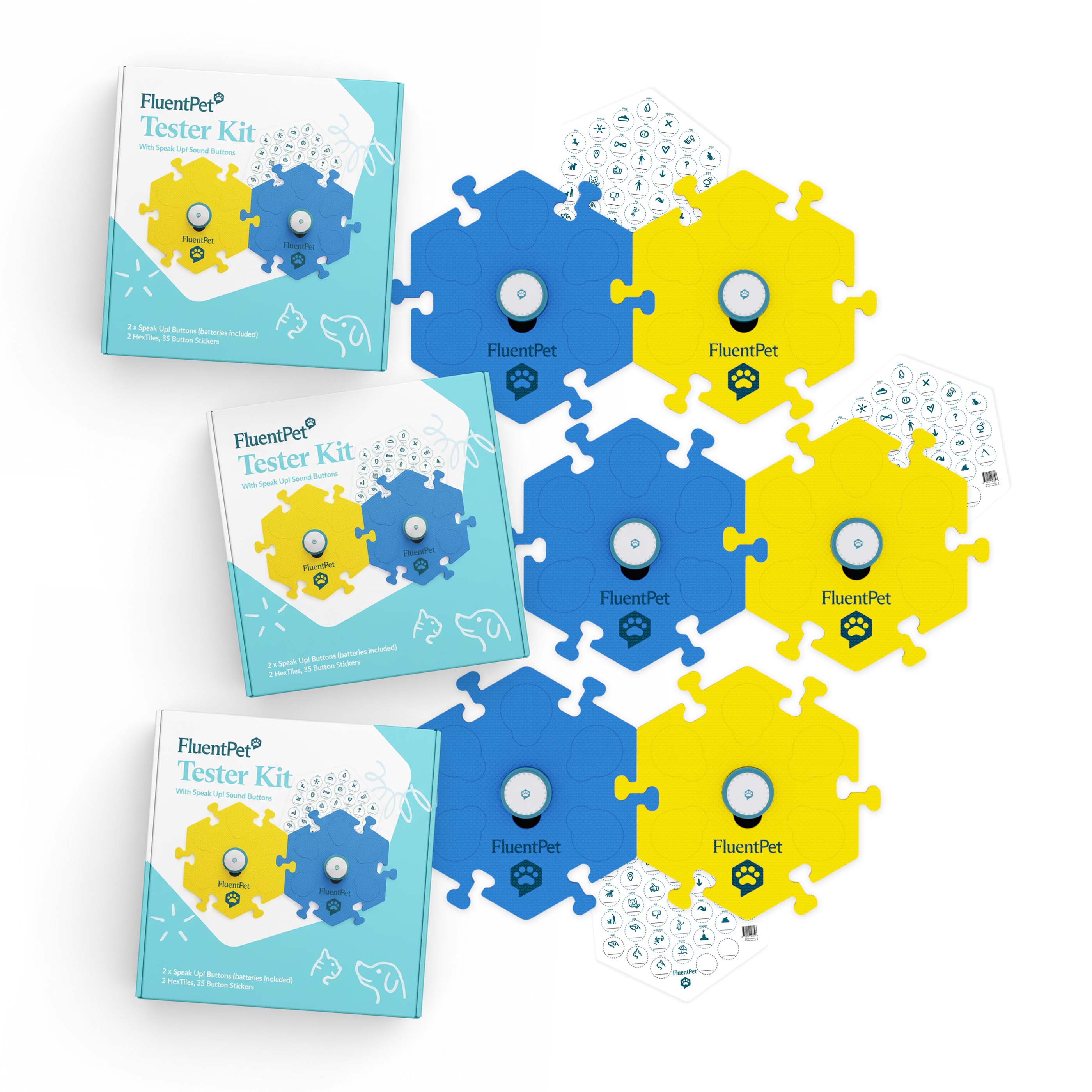 FluentPet Speak Up! | Loud Dog & Cat Talking Buttons for Beginners