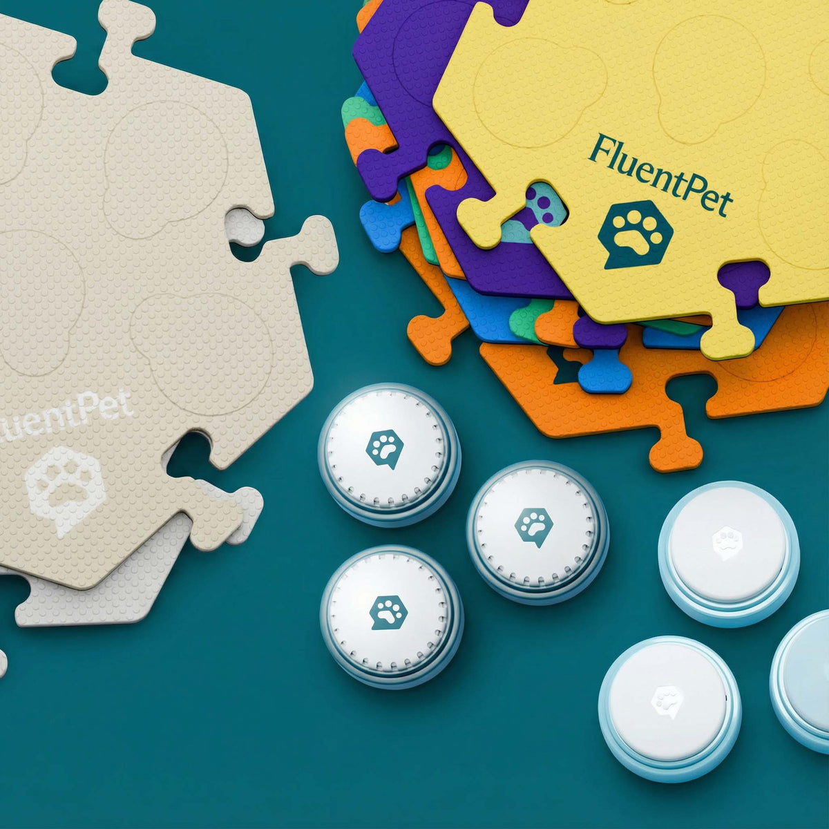 Talking Dog & Cat Buttons & HexTiles System by FluentPet