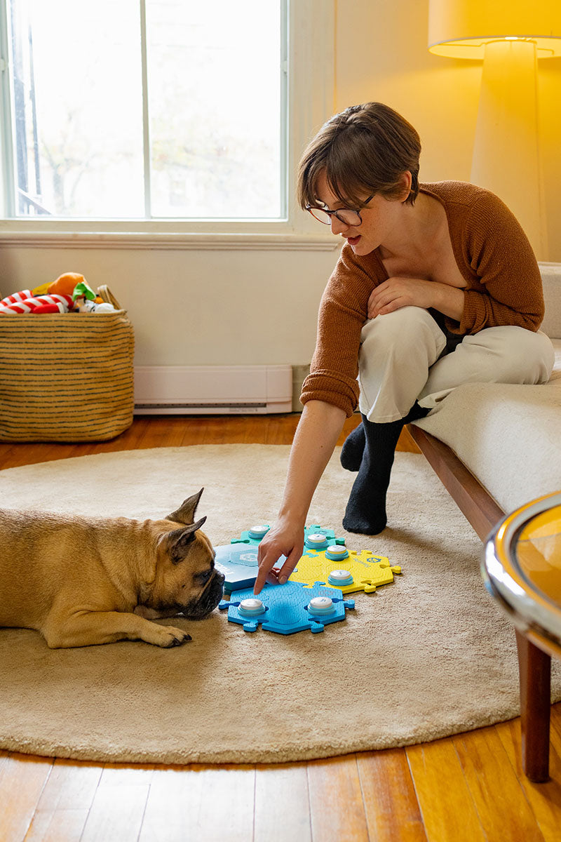 Engaging your dog in learning how to use talking buttons can provide them with mental stimulation and enrichment. This can help keep their minds active, prevent boredom, and promote a more well-rounded and healthy lifestyle for your furry friend.