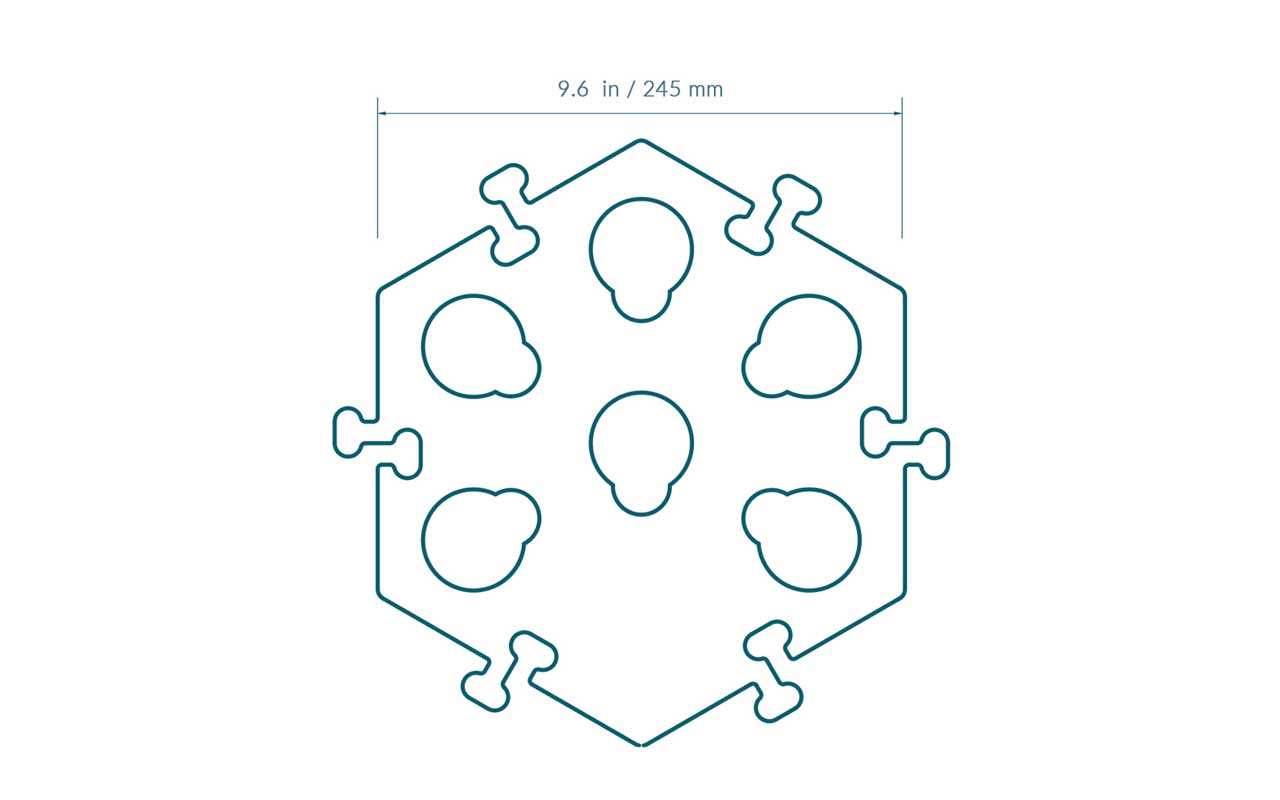 Big-Paw Pattern HexTile.