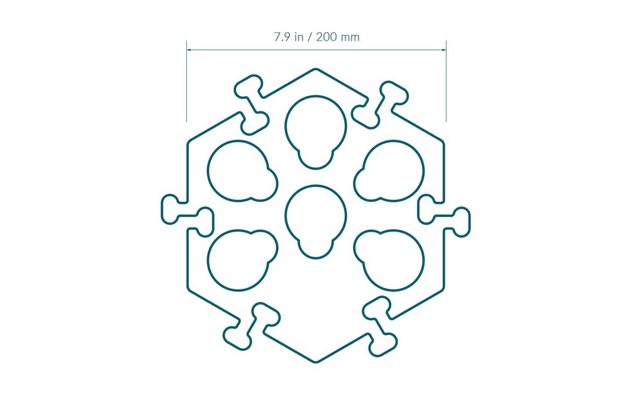Compact Hex Tiles