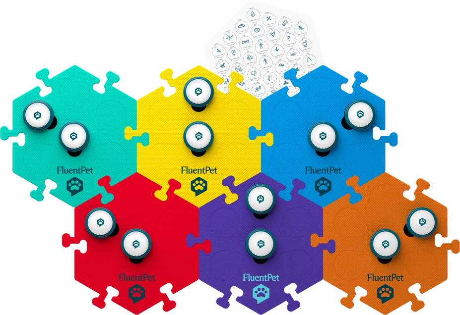 Speak Up! Key Vocab Kit: 12 buttons on 6 HexTiles